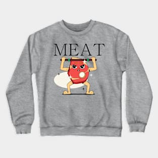 Hand Drawn Meat Fun Crewneck Sweatshirt